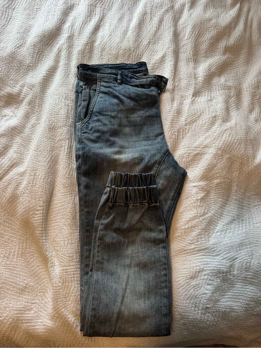 Zanerobe Men's Grey Washed Jogger Pants